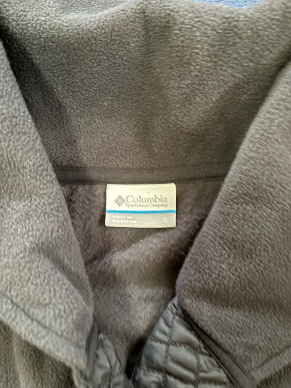 Columbia Black Quarter Zip Fleece Pullover Quilted Trim NWT Womens - Picture 2 of 4